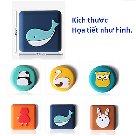 Mua Nút chặn cửa Combo 4 nút chống chạm cửa CUTE  miếng nhựa đệm sau cửa giảm tiếng động  chống trầy