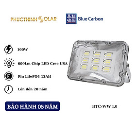 Mua Đèn Pha Năng Lượng Mặt Trời 100W Blue Carbon BCT-WW1.0 | Phúc Thịnh Solar