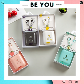 Mua Bộ Tai Nghe Và Hộp Đựng Hàn Quốc Cực Cute KIKI - Có Micro Đàm Thoại - Âm Thanh Hay