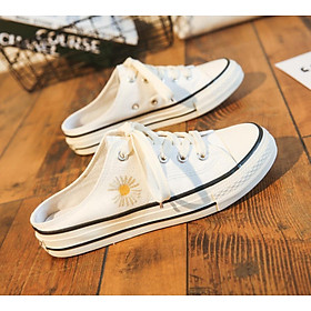 Giày Sneaker đạp gót Hoa cúc GD
