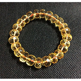 Vòng Tay Đá Thạch Anh Vàng(Citrine) Cắt giác cạnh