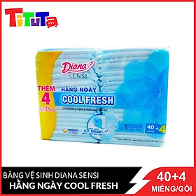 Băng vệ sinh Diana Sensi Hàng Ngày Cool Fresh 40 + 4 miếng/gói