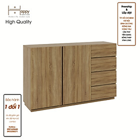 [Happy Home Furniture] MACRO, Tủ đựng đồ nhiều ngăn ,  150cm x 42cm x 95cm ( DxRxC), TCM_015