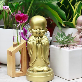 TƯỢNG CHÚ TIỂU BÌNH AN (CHẤT LIỆU COMPOSITE) - MÀU ĐỒNG