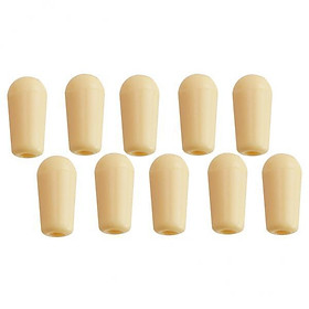 6X 10pcs Guitar Toggle Switch Tip 3 Way Switch Knobs for Electric Guitar Beige
