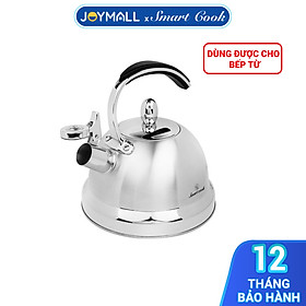 Ấm Đun Nước Inox Cao Cấp Elmich Smartcook SM8280OL 2.5L, Hàng Chính Hãng,Dùng Nhiều Loại Bếp-JoyMall