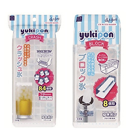 Mua Combo 02 Khay nhựa làm đá đa dụng Kokubo - Nội địa Nhật Bản (01 khay 8 thanh dài + 01 khay 84 viên mini)