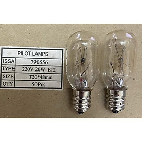 Mua Combo 5 bóng đèn sợi đốt E12 24/220V 20W - LAMP PILOT TUBULAR CLEAR E-12 24/220V 20W 20X48MM - IMPA 790556  IMPA 790635