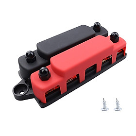 4 Post Power Distribution Block Bus Bar ,48V ,Accessory Replaces ,300A Bus Bar Durable Marine Bus Bar Automotive and Solar Wiring for Boat