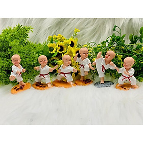 Mua Bộ 6 Tượng Chú Tiểu múa võ Karate (Hình Thật - Video Thật )