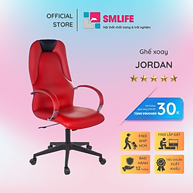 Hình ảnh Ghế xoay văn phòng lưng cao da công nghiệp SMLIFE Jordan