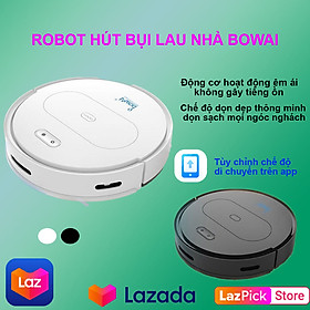 Mua ROBOT Lau Nhà Tự động  Hút bụi Thông Minh Bowai OB11  Điều khiển từ xa  tự động sạc khi hết pin