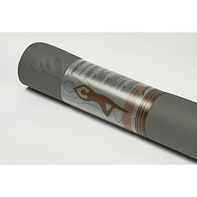 Thảm tập yoga Pro-Care định tuyến TPE 2 lớp 6mm Tặng kèm túi đựng thảm - Xám