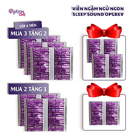 [MUA 2 TẶNG 1, MUA 3 TẶNG 2] Viên ngậm Sleep Sound Opgrev hỗ trợ mất ngủ, giúp ngủ ngon giấc - 4 Viên