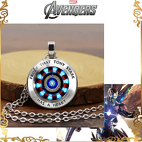 Mô hình Dây Chuyền lò phản ứng hồ quang Iron Man Avengers tam giác bạc 1116