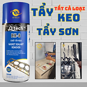 Bình xịt tẩy keo, tẩy silicon, tẩy sơn, tẩy mọi loại keo O’tech BX-8 (450ml) Gasket Sealant Remover