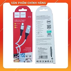 Mua Cáp sạc Type C X72 chính hãng Hoco. sạc nhanh   siêu bền bảo hành cho điện thoại samsung   máy tính bảng - hàng chính hãng