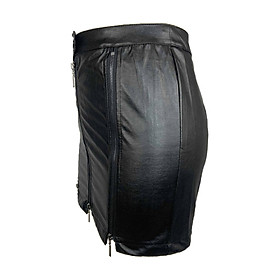 Fashion Women PU Leather Skirt Slim  Skirt for Female Girl - S