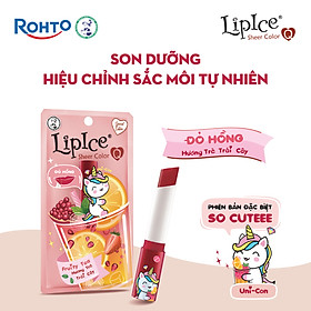 Son dưỡng có màu hiệu chỉnh sắc môi tự nhiên LipIce Sheer Color Q 2.4g Trà Trái Cây - Đỏ Hồng