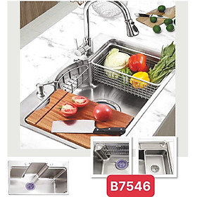 Mua Chậu rửa 1 hố Tundo mạ Boss B7848 khoét đá 75*45 mm