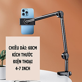 Giá Đỡ Điện Thoại, Máy Tính Bảng Kẹp Cạnh Bàn; Giường Ngủ, Tủ, Bàn Học Làm Việc; Kẹp Giá Đở Thông Minh - hàng nhập khẩu