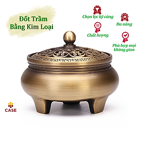 Lư Đốt Trầm Bằng Đồng, Lư Đốt Trầm Chất Liệu Đồng Nguyên Khối Đẹp, Độc, Lạ Dùng Cho Tất Cả Các Loại Trầm KL02