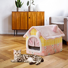 Portable Cat House, Bed Warm Kennel, Nest, for  Kitten Winter Indoor Cats