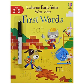 Hình ảnh Usborne Early Years Wipe-Clean: First Words