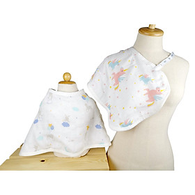 Burp Cloth - SET 2 KHĂN LÓT CHỐNG BÉ Ợ SỮA ĐEO VAI CHO MẸ