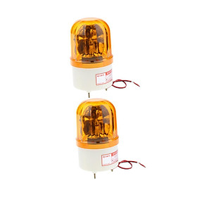 2x Warning Light 12V LED Rotating Strobe Light Signal Yellow Color