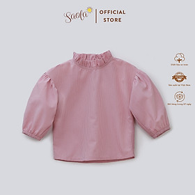 Áo Bé Gái Tay Dài Cổ Bèo Đứng - LIZZY TOP - TOC014 - SAOLA KIDS CLOTHING