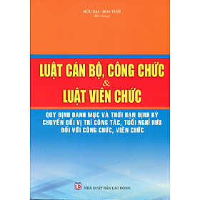 Luật cán bộ, công chức - luật viên chức