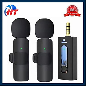 Mua BỘ MICROPHONE K35 KHÔNG DÂY BAO GỒM 2 MICRO MINI SIÊU NHỎ GỌN PHÙ HỢP CHO HAI NGƯỜI SỬ DỤNG-HT