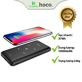 Mua Pin Sạc Dự Phòng Không Dây Dành Cho Hoco J50 Dung Lượng 10000mAh  Hỗ Trợ Tất Cả Các Dòng Sạc Không Dây  Chip IC Chống Cháy Nổ - Hàng Chính Hãng