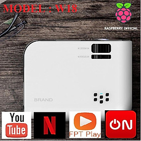 Máy chiếu mini - Kết nối Wifi, Bluetooth xem Youtube, Netflix, VTV ...