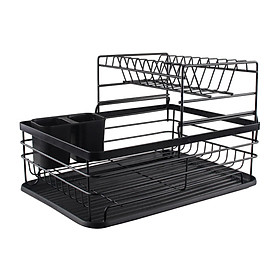 Dish Drying Rack 2 Layers Kitchen Accessories Large Capacity Dish Drainer, for Pans