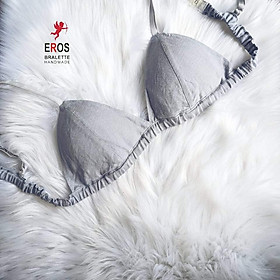 Ao lót Bralette thiết kế vải linen dễ thương của Eros đủ màu đủ size có đệm mút mỏng tháo rời. Chuẩn form mặc cực thoải mái, tôn da, tôn dáng