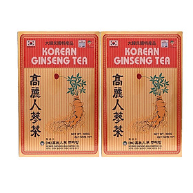 Combo 02 hộp trà sâm gingseng Hàn Quốc hộp 100 gói