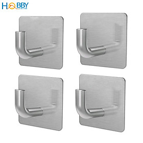 Mua Combo 4 móc treo đồ quần áo dán tường inox 304 HOBBY Home Decor V35-4