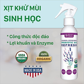 Chai xịt khử mùi Sinh học - Hương Lavender - 177ml - Probiotics Air Refresh (SCD Probiotics, USA) - Lavender - 6 FL. OZ.