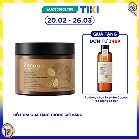 Bơ Dưỡng Thể Cocoon Dak Lak Coffee Body Butter Từ Cà Phê Đắk Lắk 200ml