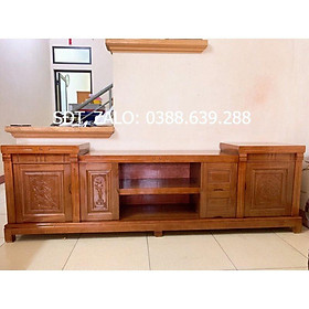 Mua kệ tivi gỗ xoan đào 2m2