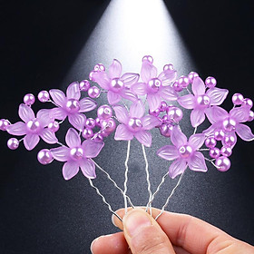 Trâm hoa cài tóc ngọc trai trang điểm lộng lẫy 1 chiếc