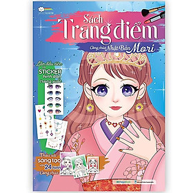 Sách Trang điểm công chúa Hàn Quốc (Tô màu và bóc dán hơn 100+ stickers cho bé)