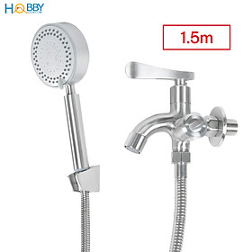 Mua Combo củ sen tay sen tắm lạnh 5 chế độ inox 304 Hobby home decor CST2