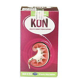 Viên uống Giảm Sỏi Thận KON HealthyUSA Hỗ trợ lợi tiểu, giảm nguy cơ lắng cặn tạo sỏi