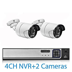 Gadinan H.265 8CH 5MP POE NVR Kit Nhận diện khuôn mặt an ninh Hệ thống camera quan sát Âm thanh AI 5MP Camera IP Bộ giám sát video P2P ngoài trời Ổ cứng tích hợp: 4T