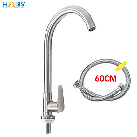 Mua Vòi rửa chén bát lạnh gắn chậu inox 304 xoay tròn Hobby home decor RL1