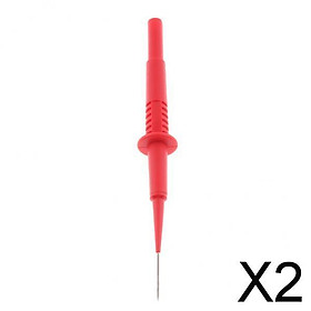 2x1mm 600V Insulation Piercing  Test Probes with 4mm Banana Socket Red