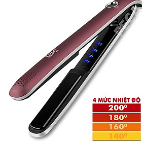 Máy ép tóc Kemei KM-2203 chuyển nghiệp giúp duỗi thẳng tóc với 4 mức điều chỉnh nhiệt độ thích hợp sử dụng với mọi tình trạng tóc
